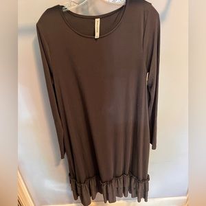 Gray dress with pockets- new without tags